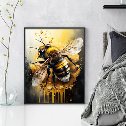 Bee - 11CT Stamped Cross Stitch 40*50CM