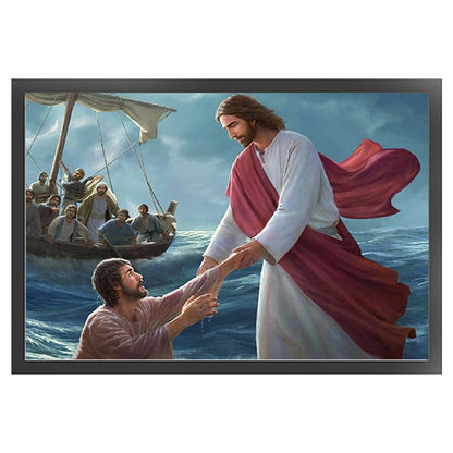 Priests And People - 11CT Stamped Cross Stitch 60*40CM