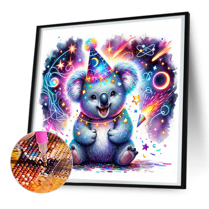 Shiny Animal Koala - Full Round Drill Diamond Painting 30*30CM