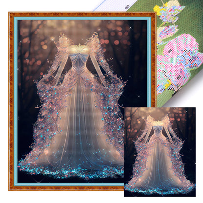 Crystal Dress - 11CT Stamped Cross Stitch 40*50CM
