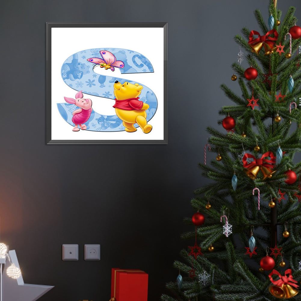 Letter S - Full Round Drill Diamond Painting 40*40CM
