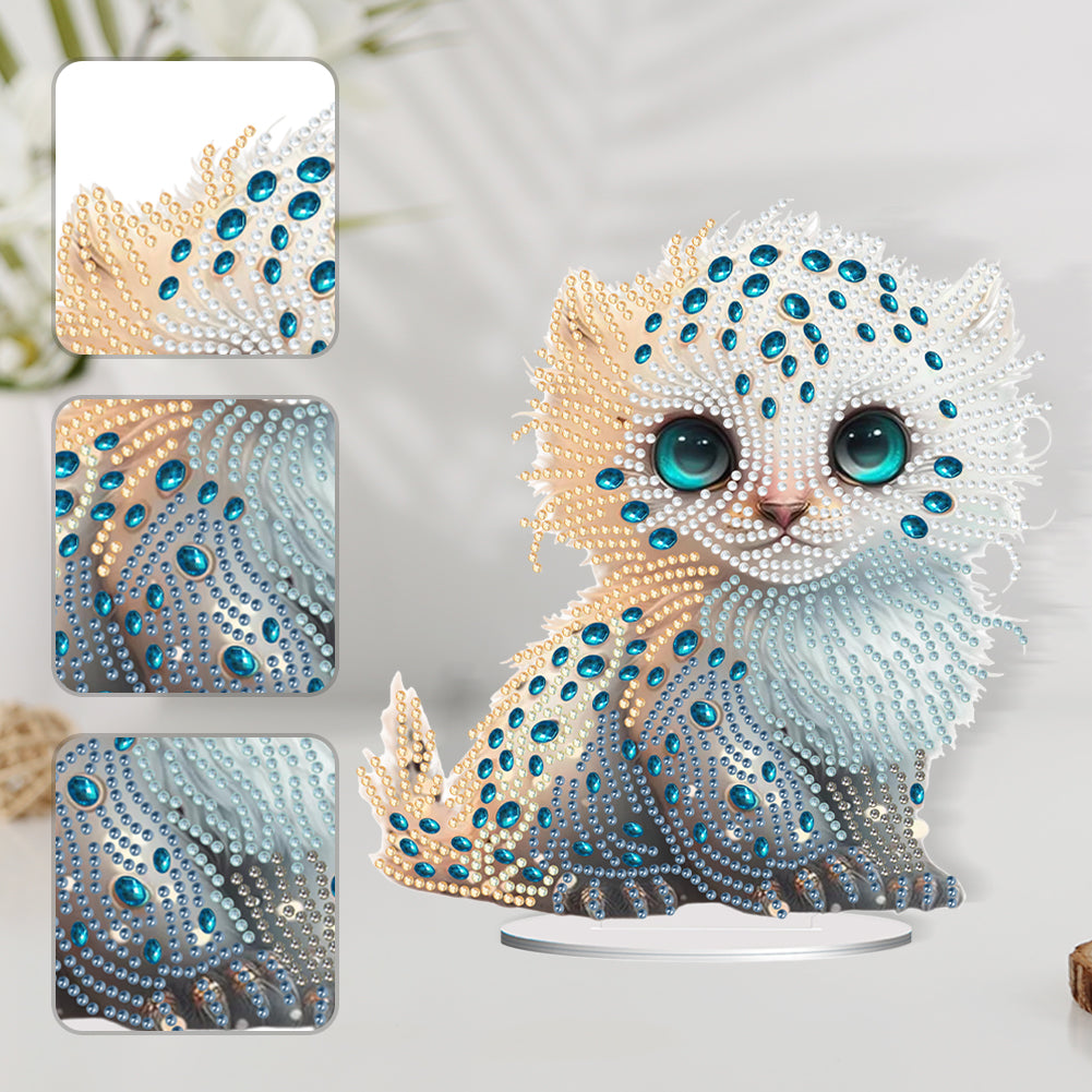 Acrylic Lion Raccoon Diamonds Painting Desktop Decorations for Office Decor (#3)