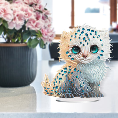 Acrylic Lion Raccoon Diamonds Painting Desktop Decorations for Office Decor (#3)