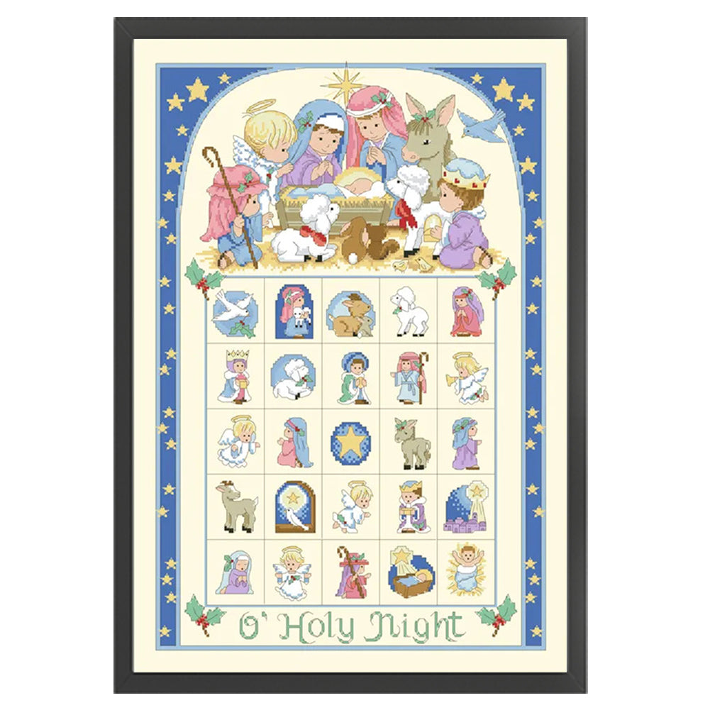 Cartoon Characters - 11CT Stamped Cross Stitch 50*70CM