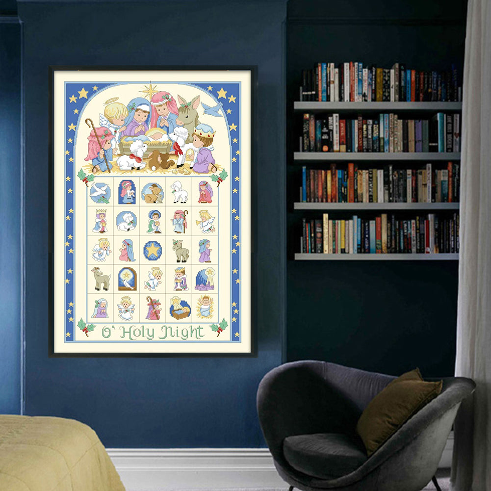 Cartoon Characters - 11CT Stamped Cross Stitch 50*70CM