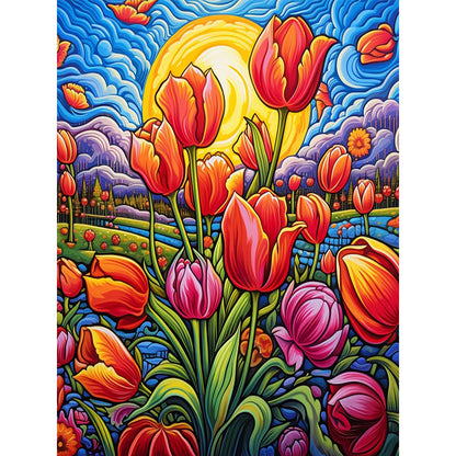 Tulip - Full Round Drill Diamond Painting 30*40CM