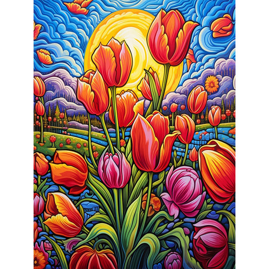 Tulip - Full Round Drill Diamond Painting 30*40CM