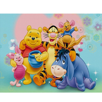 Winnie The Pooh And His Friends - 11CT Stamped Cross Stitch 50*40CM