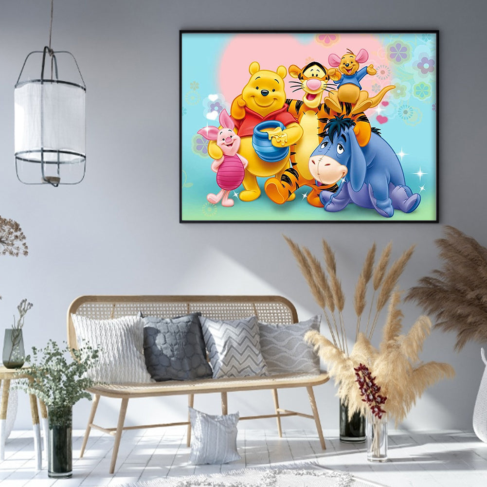 Winnie The Pooh And His Friends - 11CT Stamped Cross Stitch 50*40CM