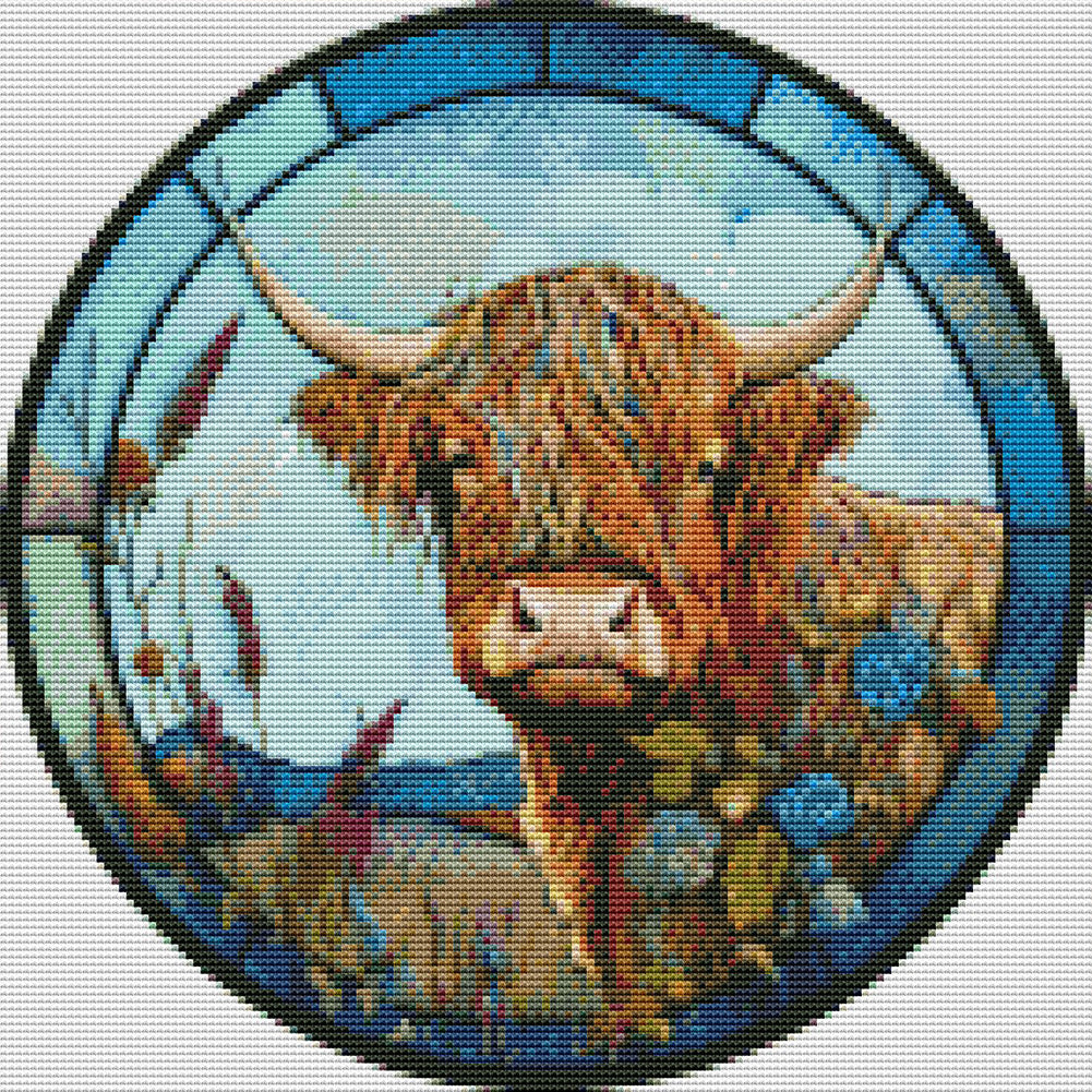 Yak - 11CT Stamped Cross Stitch 40*40CM