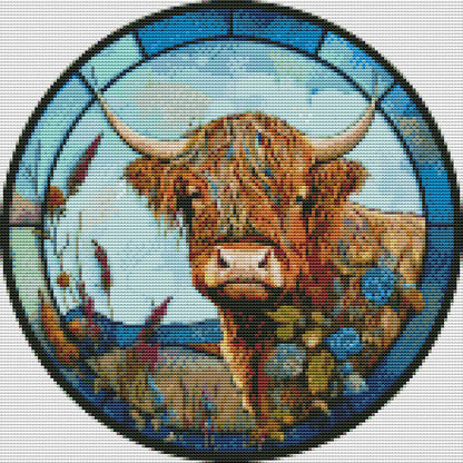 Yak - 11CT Stamped Cross Stitch 40*40CM