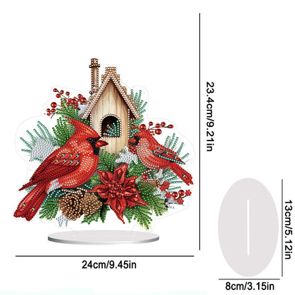 Acrylic Cardinal Diamonds Painting Desktop Decorations for Adults Beginner