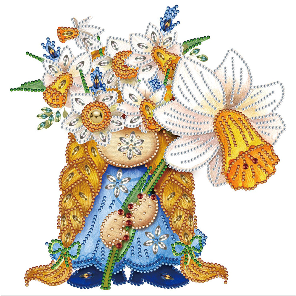 Garden Gnome - Special Shaped Drill Diamond Painting 30*30CM