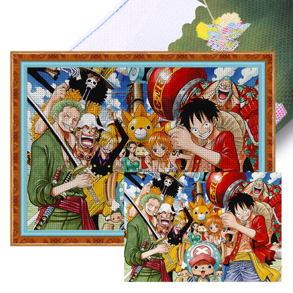 One Piece - 11CT Stamped Cross Stitch 100*74CM