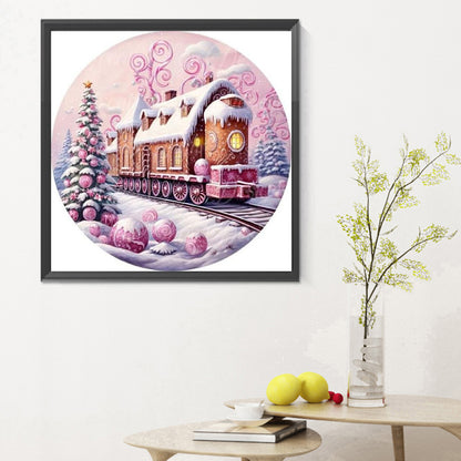 Snow Train - Full Round Drill Diamond Painting 30*30CM