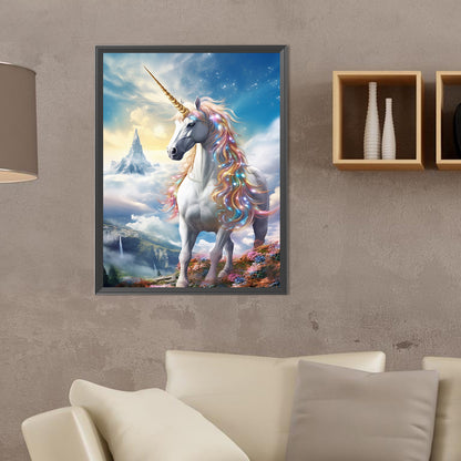 Fantasy Unicorn - Full Round Drill Diamond Painting 30*40CM
