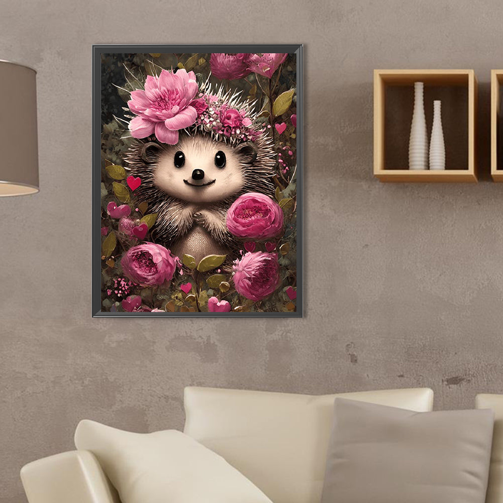 Hedgehog - Full Square Drill Diamond Painting 30*40CM
