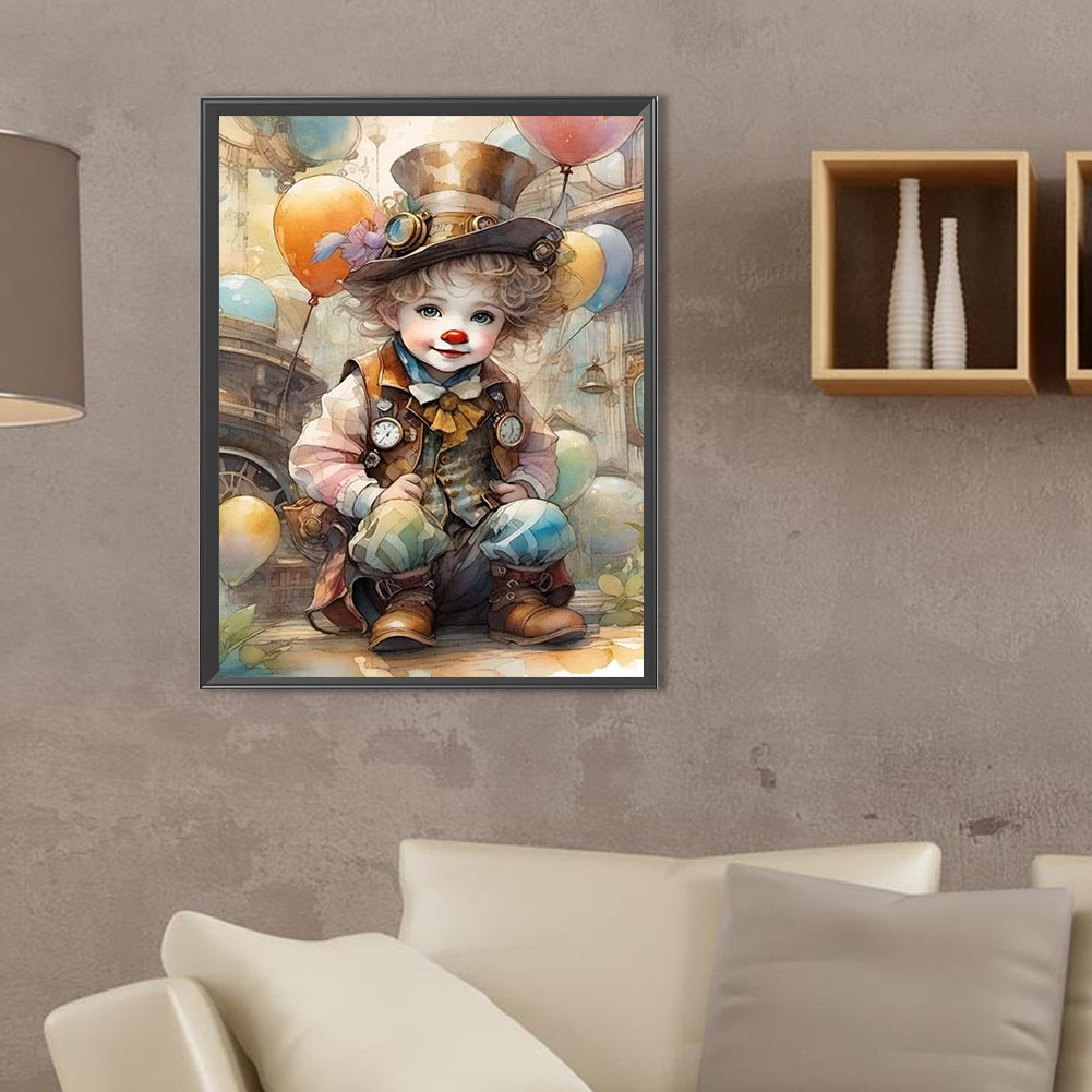 Clown - Full Square Drill Diamond Painting 30*40CM