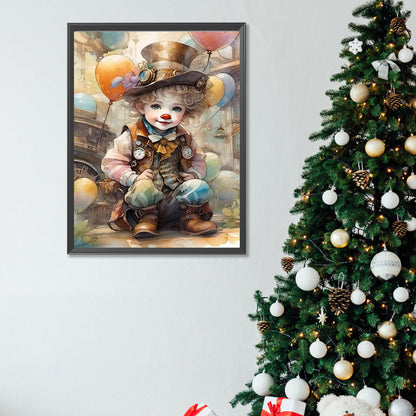 Clown - Full Square Drill Diamond Painting 30*40CM