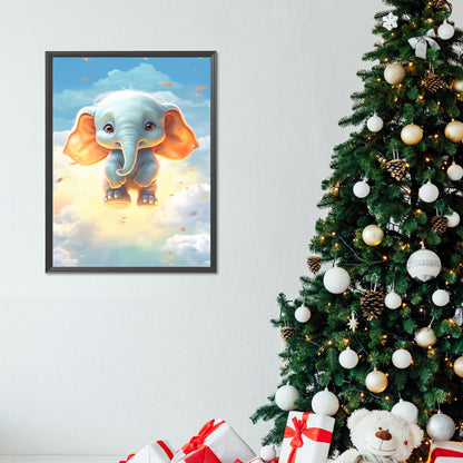 Garden Elephant - Full Round Drill Diamond Painting 30*40CM