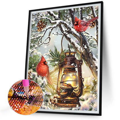 Winter Bird - Full Round Drill Diamond Painting 30*40CM