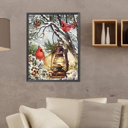 Winter Bird - Full Round Drill Diamond Painting 30*40CM