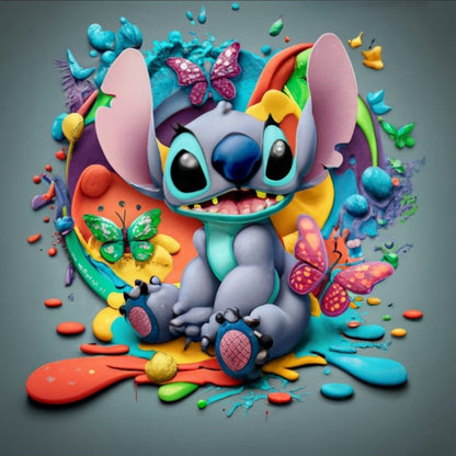 Stitch - Full Round Drill Diamond Painting 30*30CM