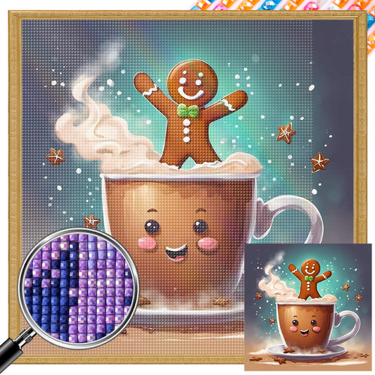Christmas Cookie Man - Full AB Square Drill Diamond Painting 40*40CM