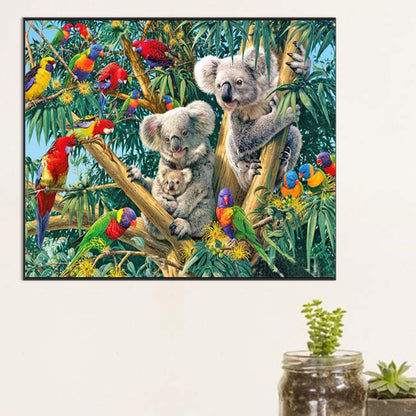 Koala And Bird - Full Round Drill Diamond Painting 60*50CM