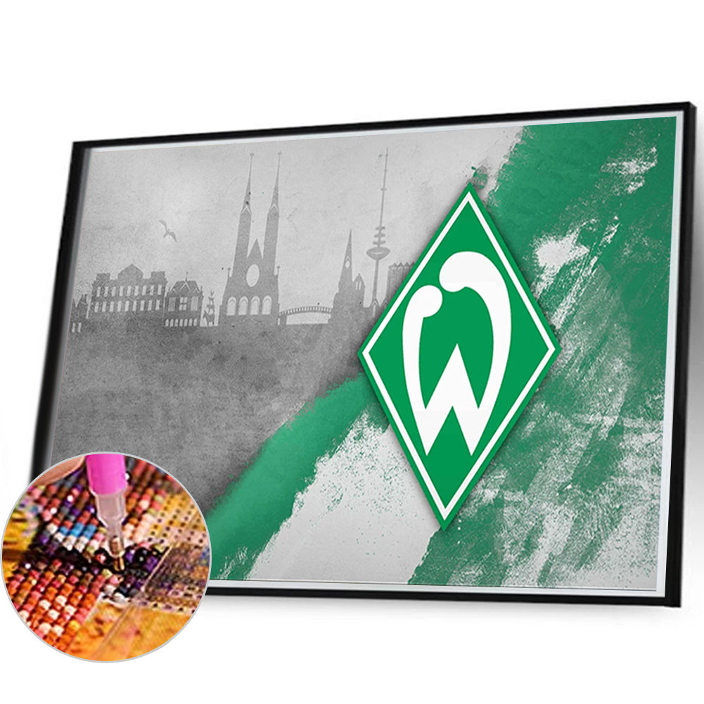 Werder Bremen Sports Club - Full Round Drill Diamond Painting 60*40CM