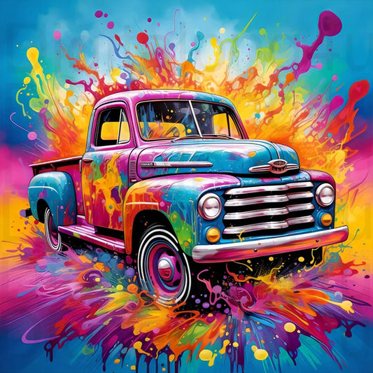 Car - Full Round Drill Diamond Painting 50*50CM
