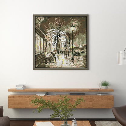 Night - 14CT Stamped Cross Stitch 41*41CM(Joy Sunday)