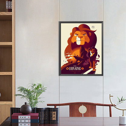 Lion King - Full Round Drill Diamond Painting 40*50CM