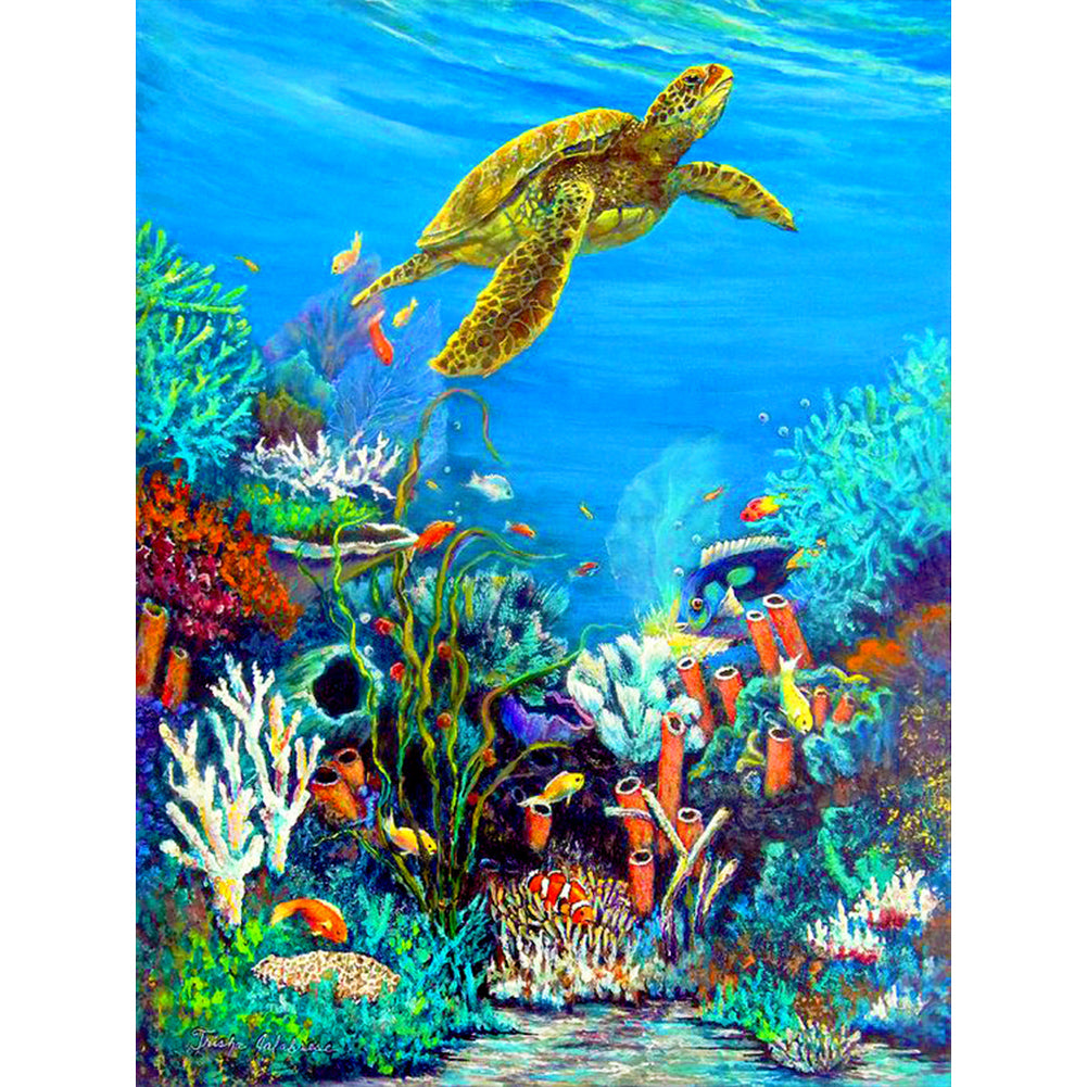 The Underwater World - Full Round Drill Diamond Painting 30*40CM