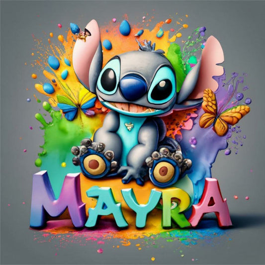Happy Stitch - Full Round Drill Diamond Painting 40*40CM