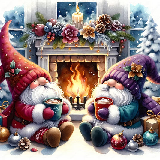 Goblin At The Hearth - Full Round Drill Diamond Painting 30*30CM