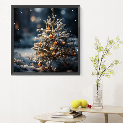 Winter Snow Scene - Full Round Drill Diamond Painting 30*30CM