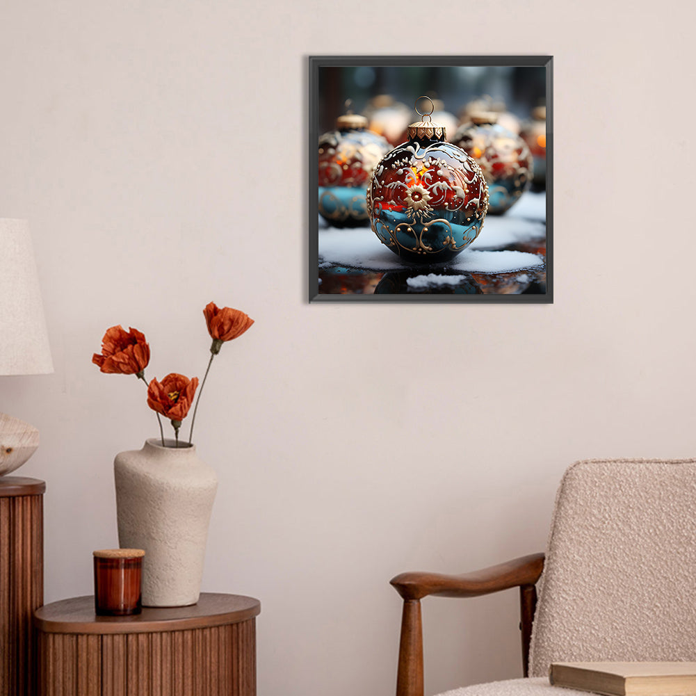 Winter Snow Scene - Full Round Drill Diamond Painting 30*30CM