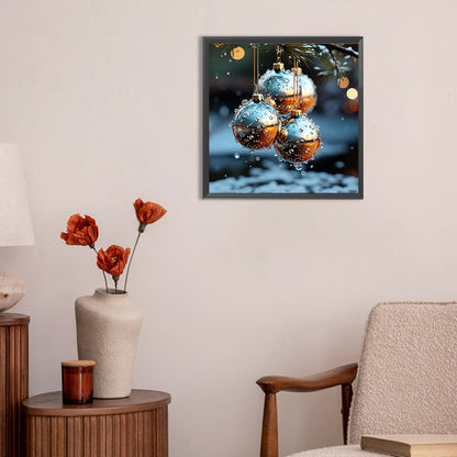 Winter Snow Scene - Full Round Drill Diamond Painting 30*30CM