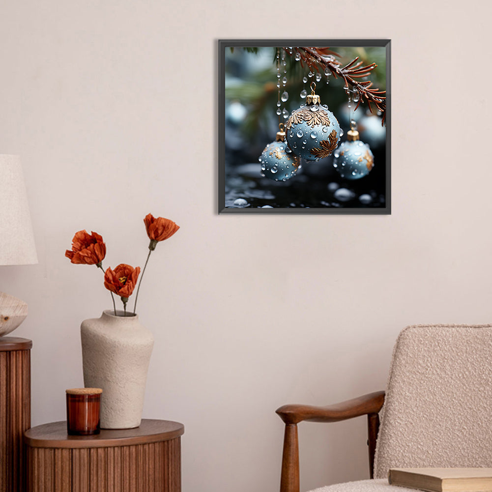 Winter Snow Scene - Full Round Drill Diamond Painting 30*30CM