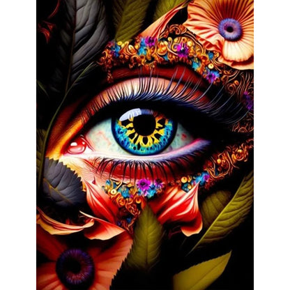 Mysterious Eyes - Full Round Drill Diamond Painting 30*40CM