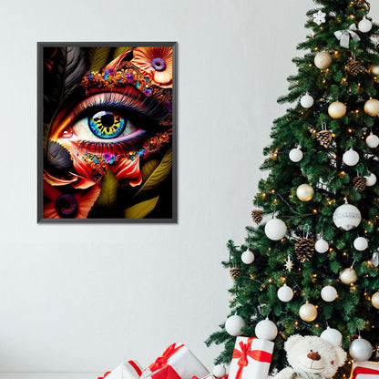Mysterious Eyes - Full Round Drill Diamond Painting 30*40CM