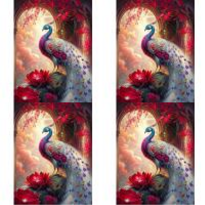 Gorgeous Peacock - Full Round Drill Diamond Painting 30*40CM