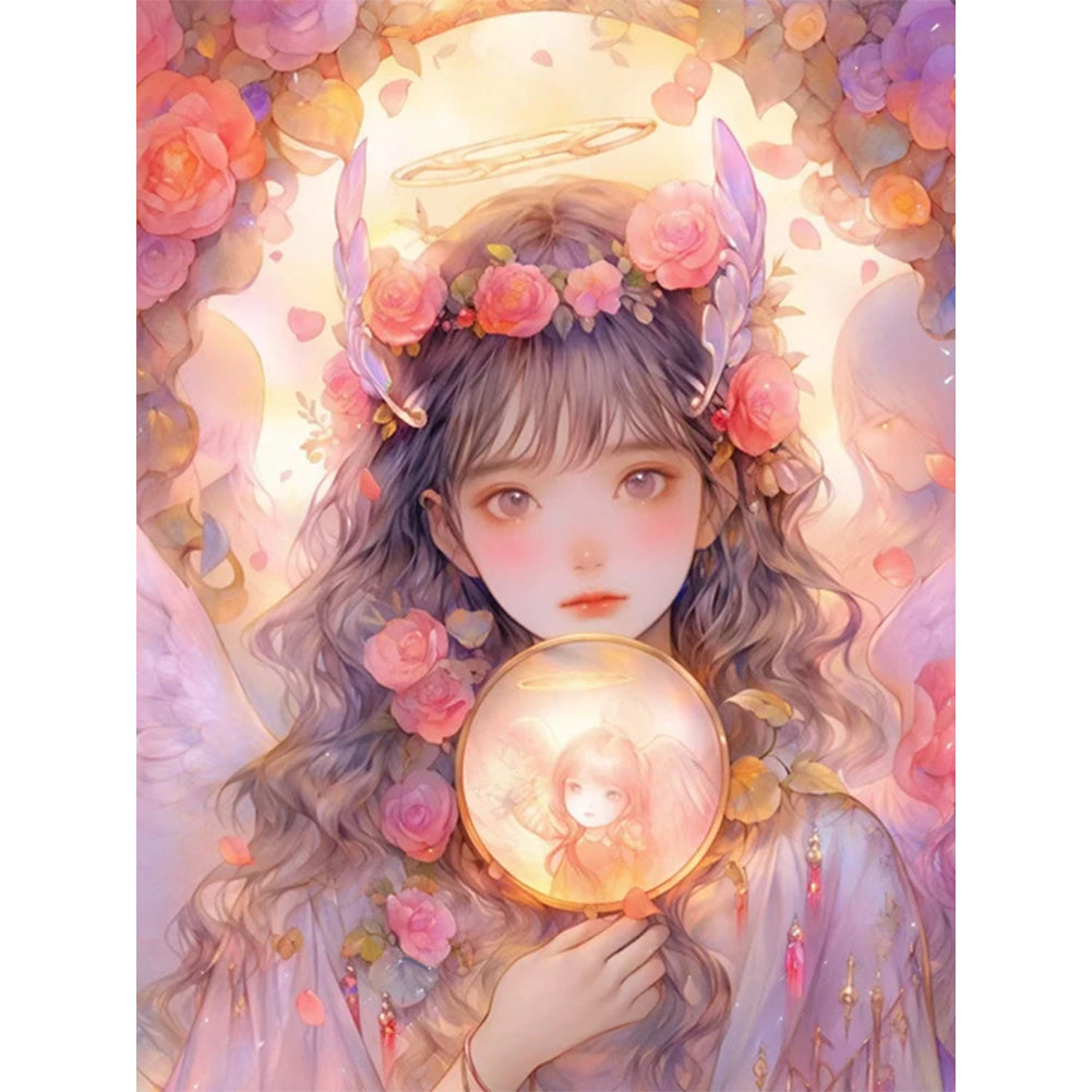 Flower Girl - 11CT Stamped Cross Stitch 50*65CM