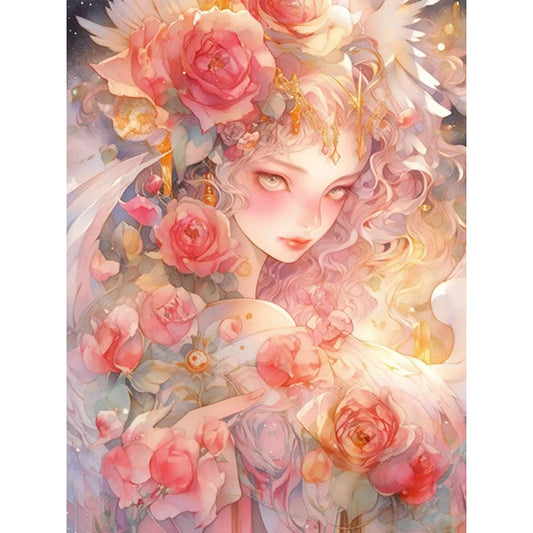 Flower Girl - 11CT Stamped Cross Stitch 50*65CM