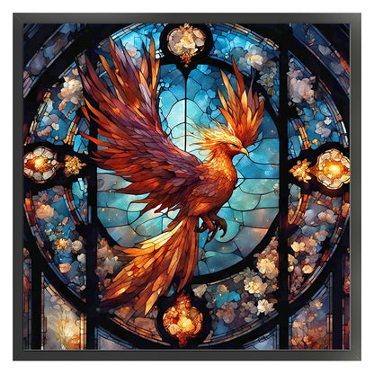 Colorful Bird - 18CT Stamped Cross Stitch 35*35CM