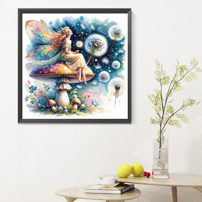 Mushroom Fairy - Full Round Drill Diamond Painting 30*30CM