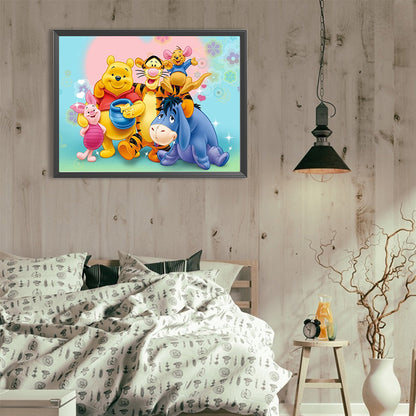 Winnie The Pooh And Friends - Full Round Drill Diamond Painting 40*30CM