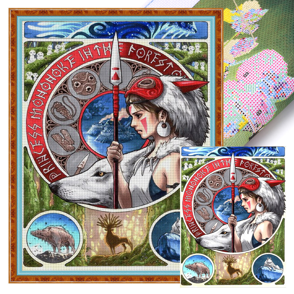 Figure - 11CT Stamped Cross Stitch 40*56CM