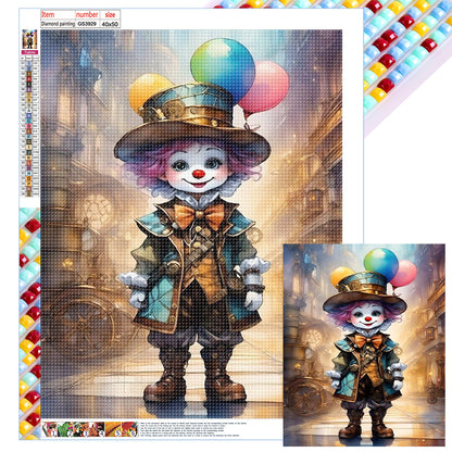 Clown - Full Square Drill Diamond Painting 40*50CM